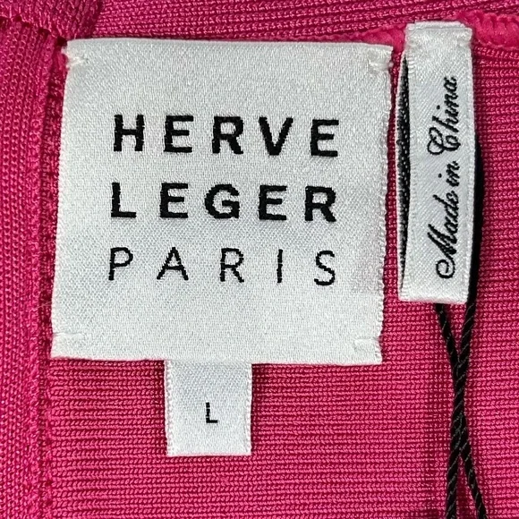 NEW HERVÉ LÉGER Barbiecore Bandage Mini Dress - Picture 7 of 9